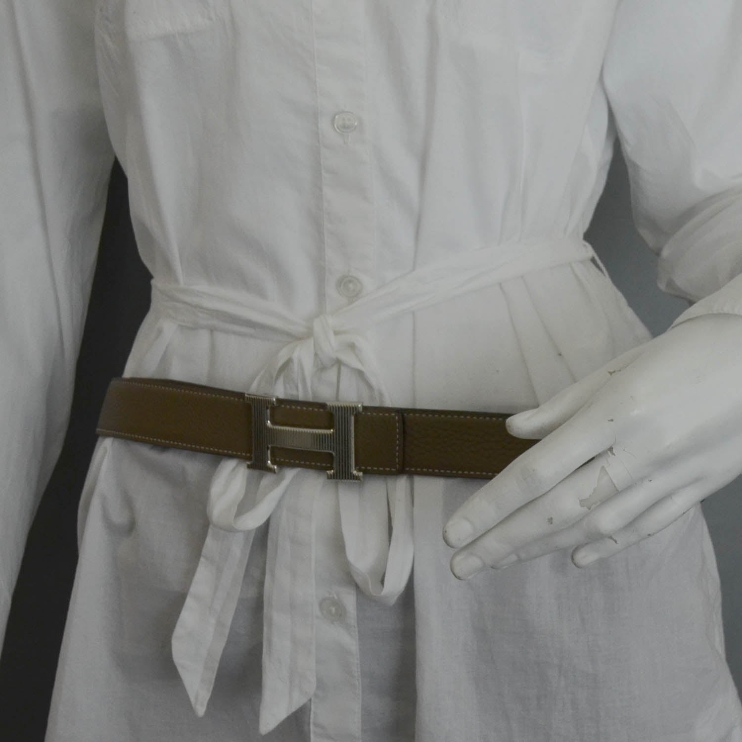 Hermes Box Togo Reversible H Belt 95 2 of 5