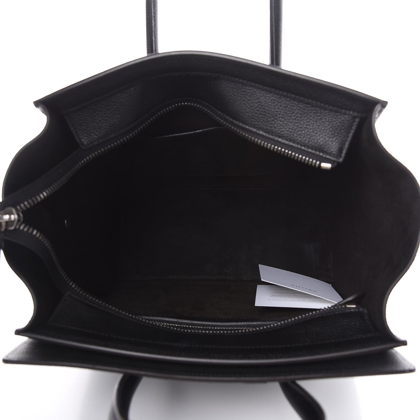 Drummed Calfskin Micro Luggage Black