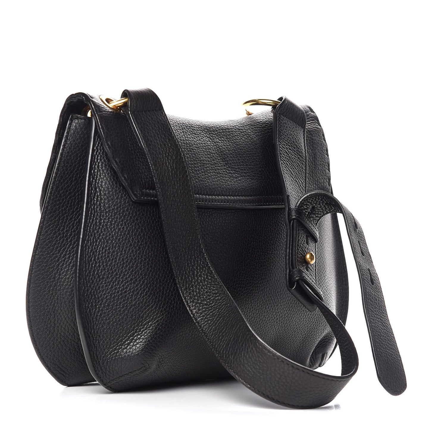 Cellarius Calfskin Feline GG Marmont Flap Shoulder Bag Black