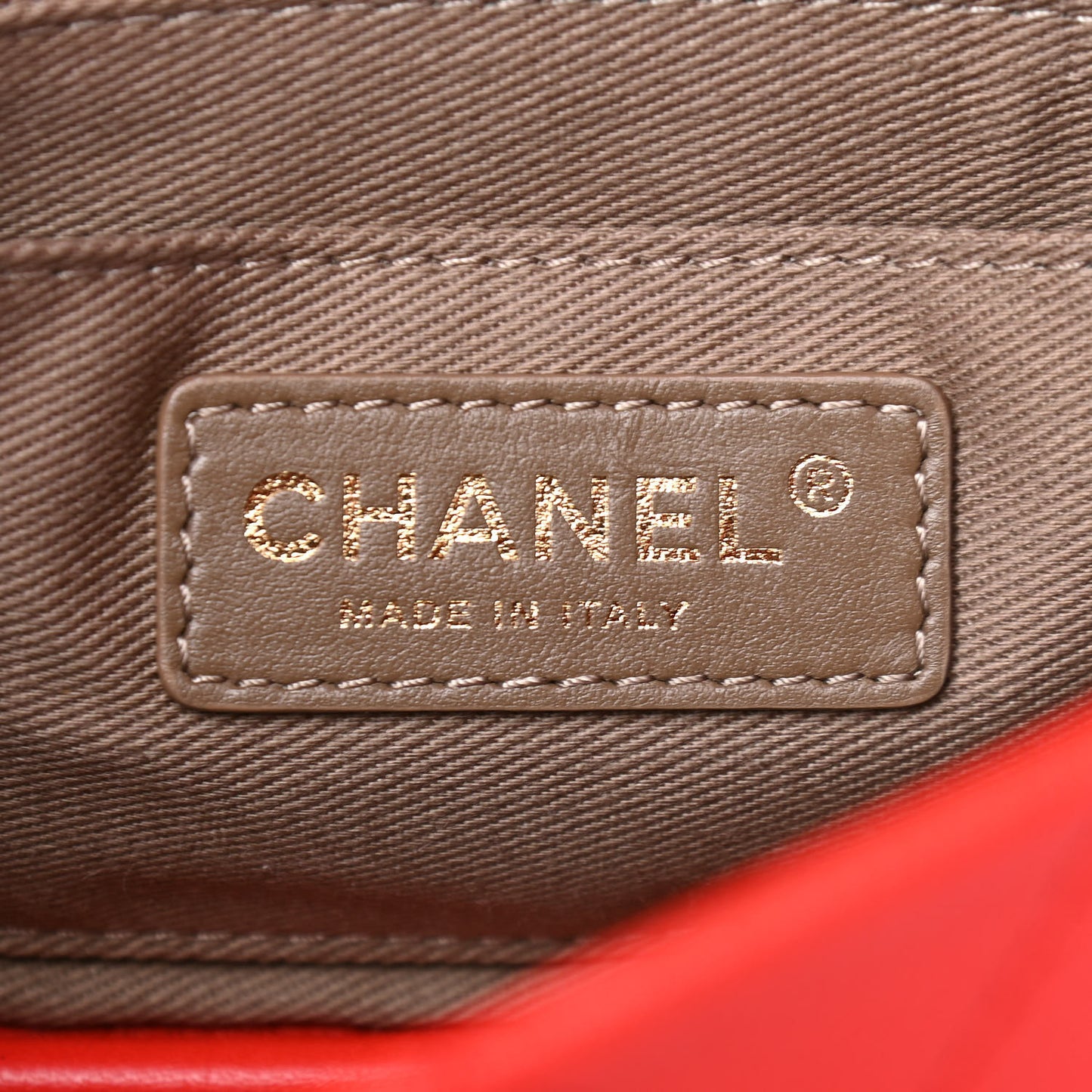 Goatskin Stitched Casual Trip Single Flap Red