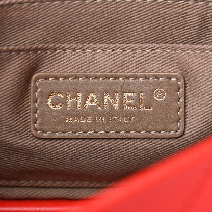 Chanel Goatskin Stitched Casual Trip Single Flap Red 5 of 6