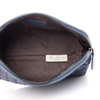 Bottega Veneta Nappa Intrecciato Cosmetic Pouch Blue 5 of 7