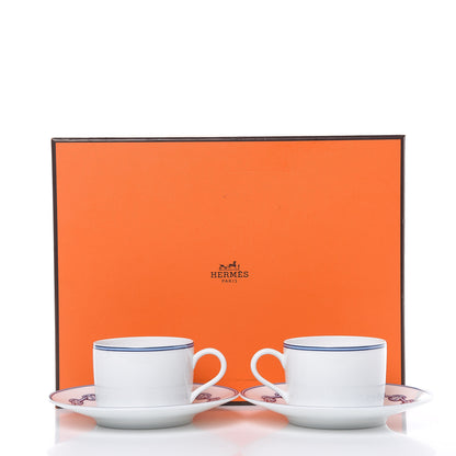 Hermes Porcelain Chaine d'Ancre Tea Cup And Saucer Set Of 2 7 of 7