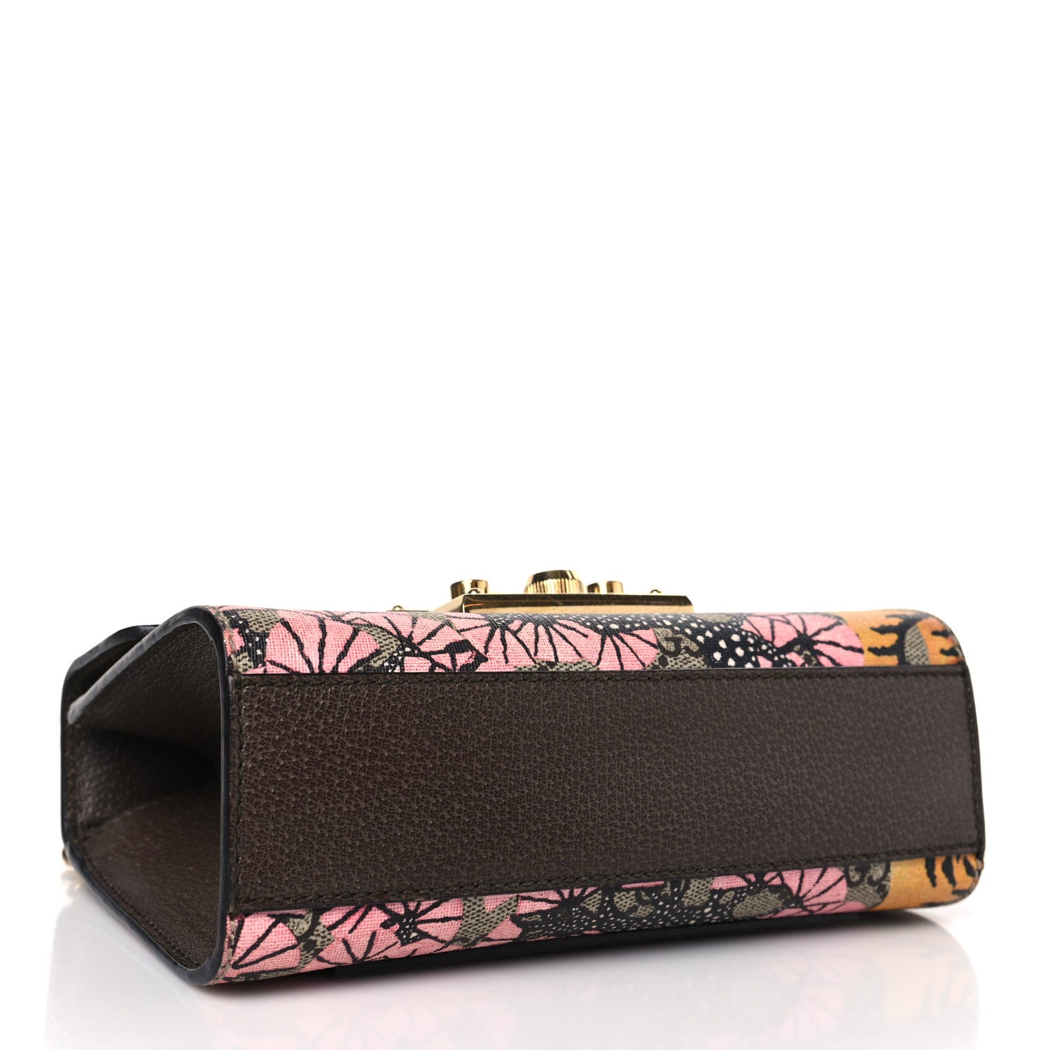 Gucci GG Supreme Monogram Bengal Small Padlock Shoulder Bag Beige Pink 4 of 9