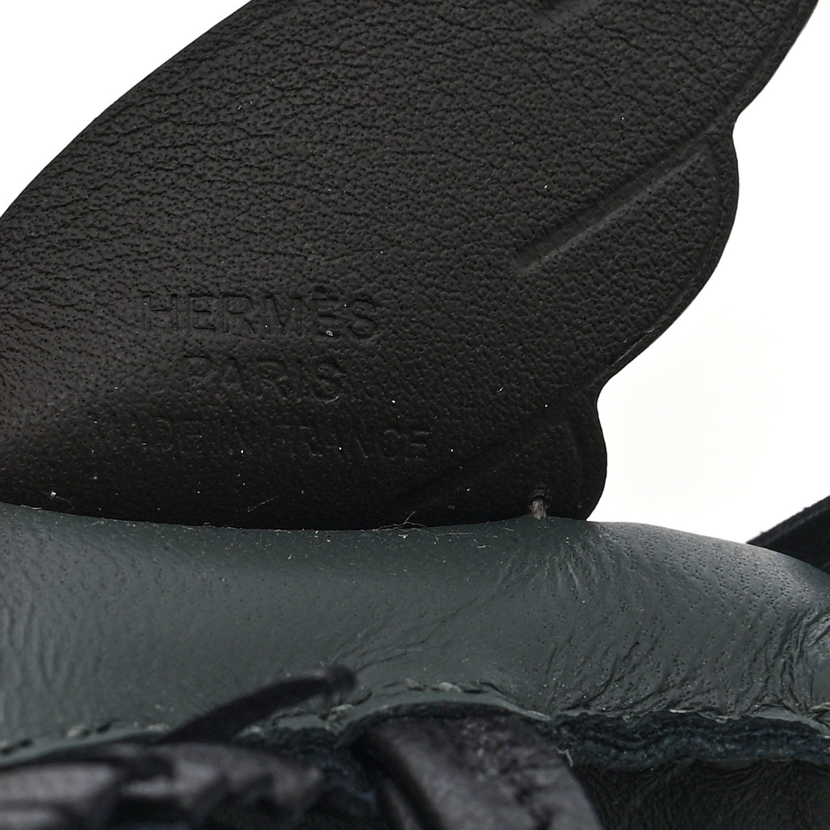 Milo Lambskin Grigri Rodeo Pegase Horse Bag Charm PM Vert Mangrove Black Bai-Brun