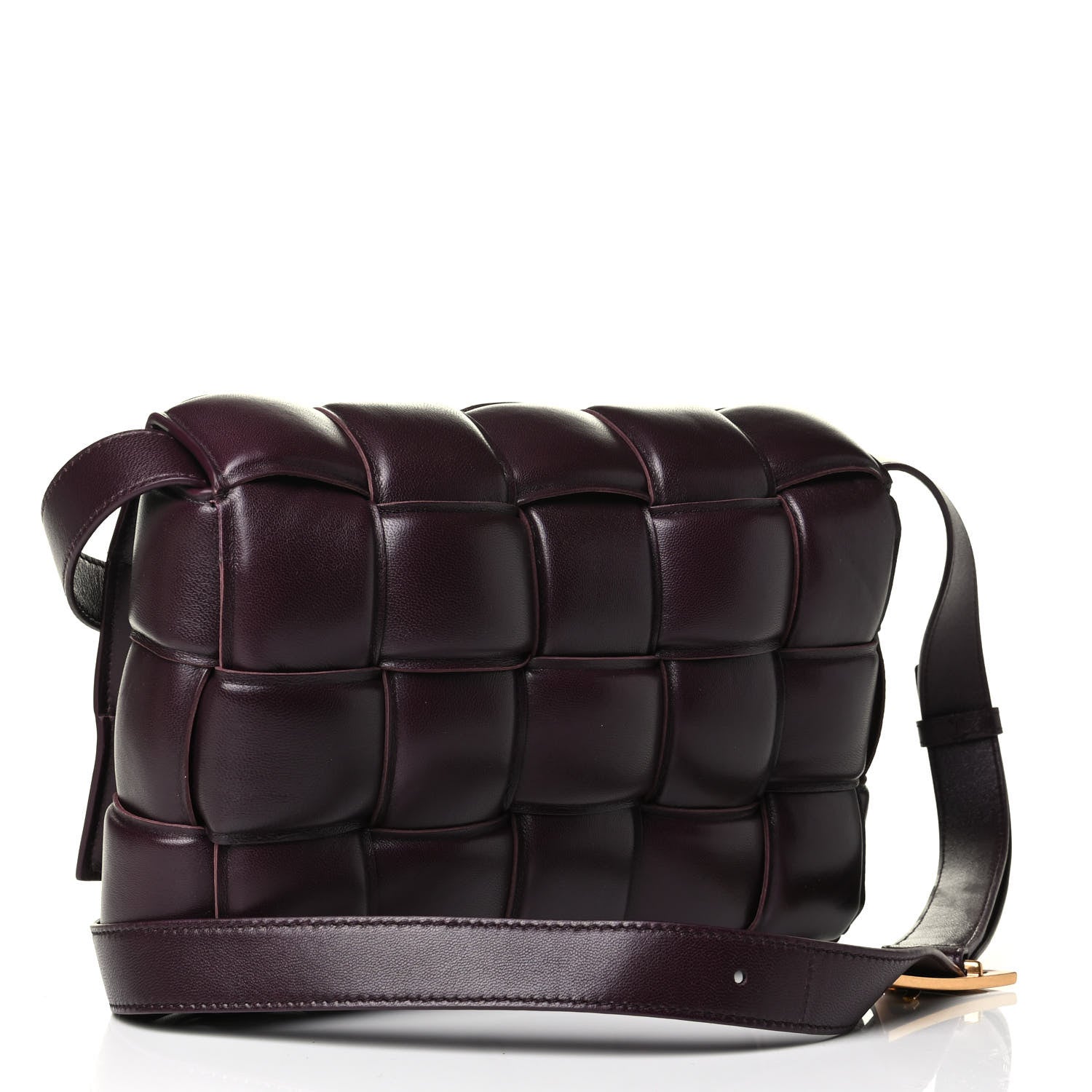 Bottega Veneta Nappa Maxi Intreccio Padded Cassette Crossbody Bag Grape 2 of 6