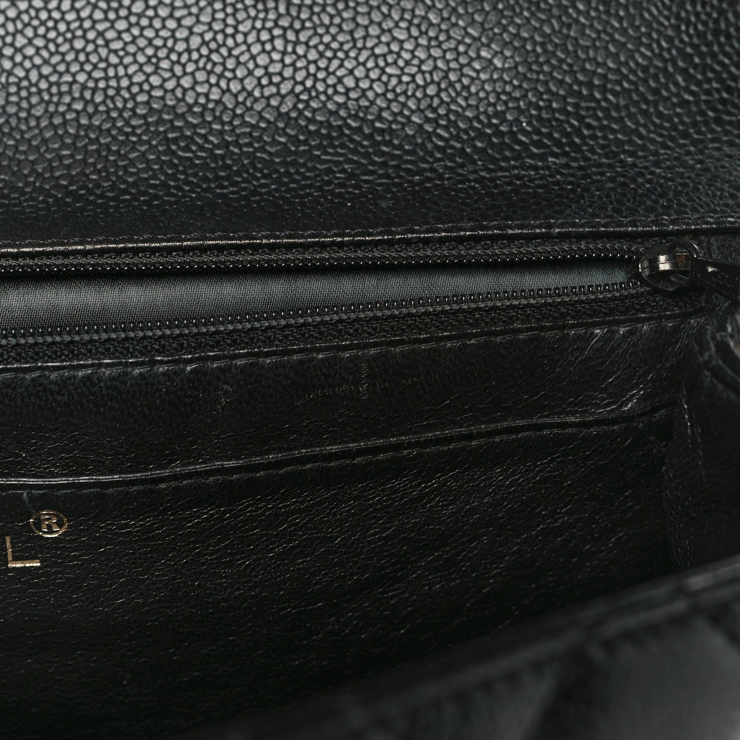 Caviar Quilted Jumbo Kelly Flap Black