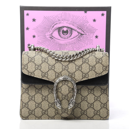 Gucci GG Supreme Monogram Mini Dionysus Shoulder Bag Black 14 of 14