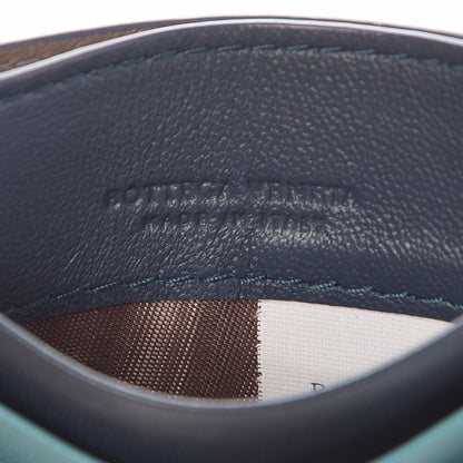 Bottega Veneta Nappa Intrecciato Card Case Aqua 6 of 8
