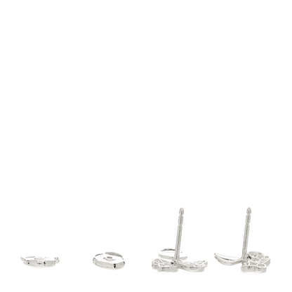 Tiffany Platinum Diamond Paper Flowers Earrings 3 of 5