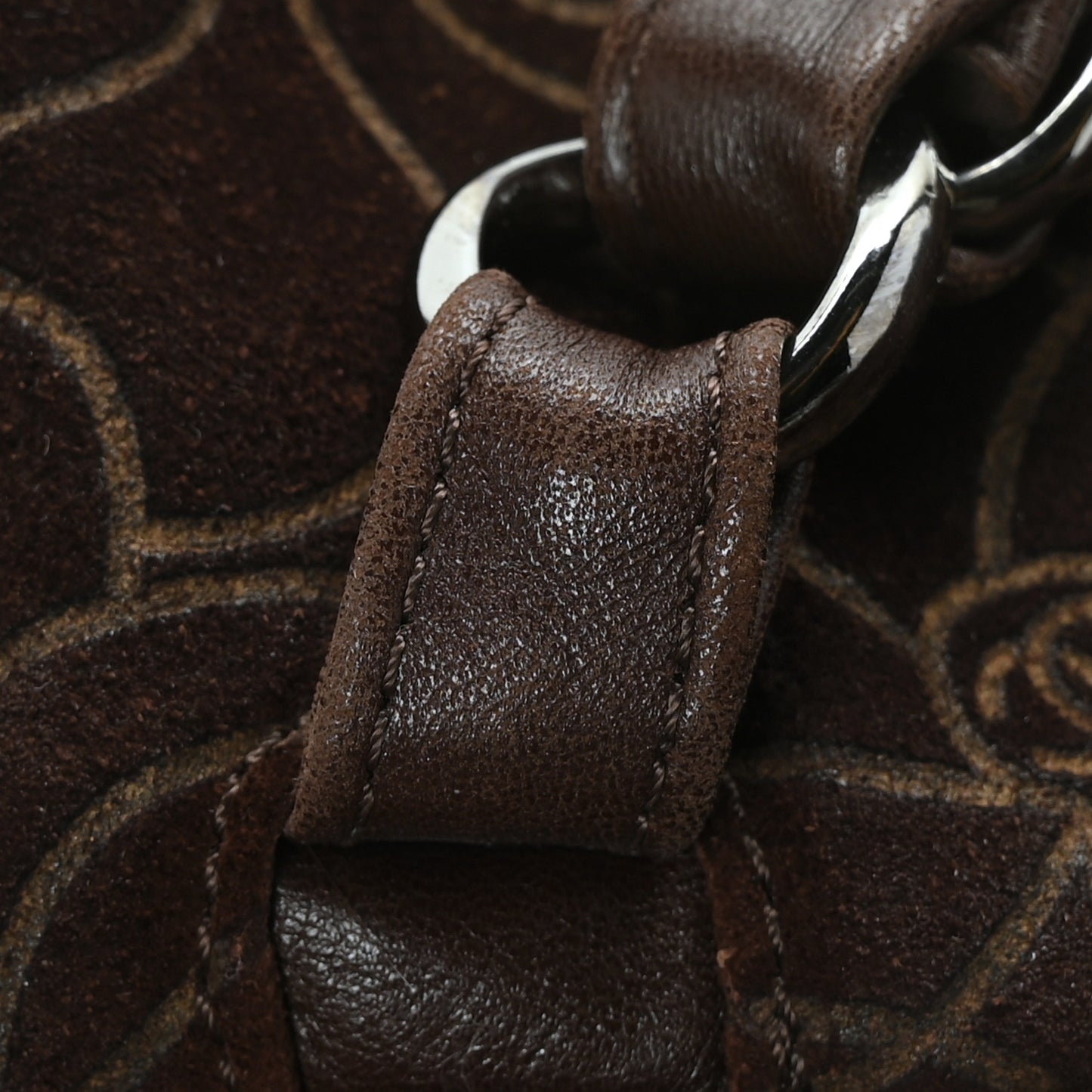 Suede Camellia Bowler Brown