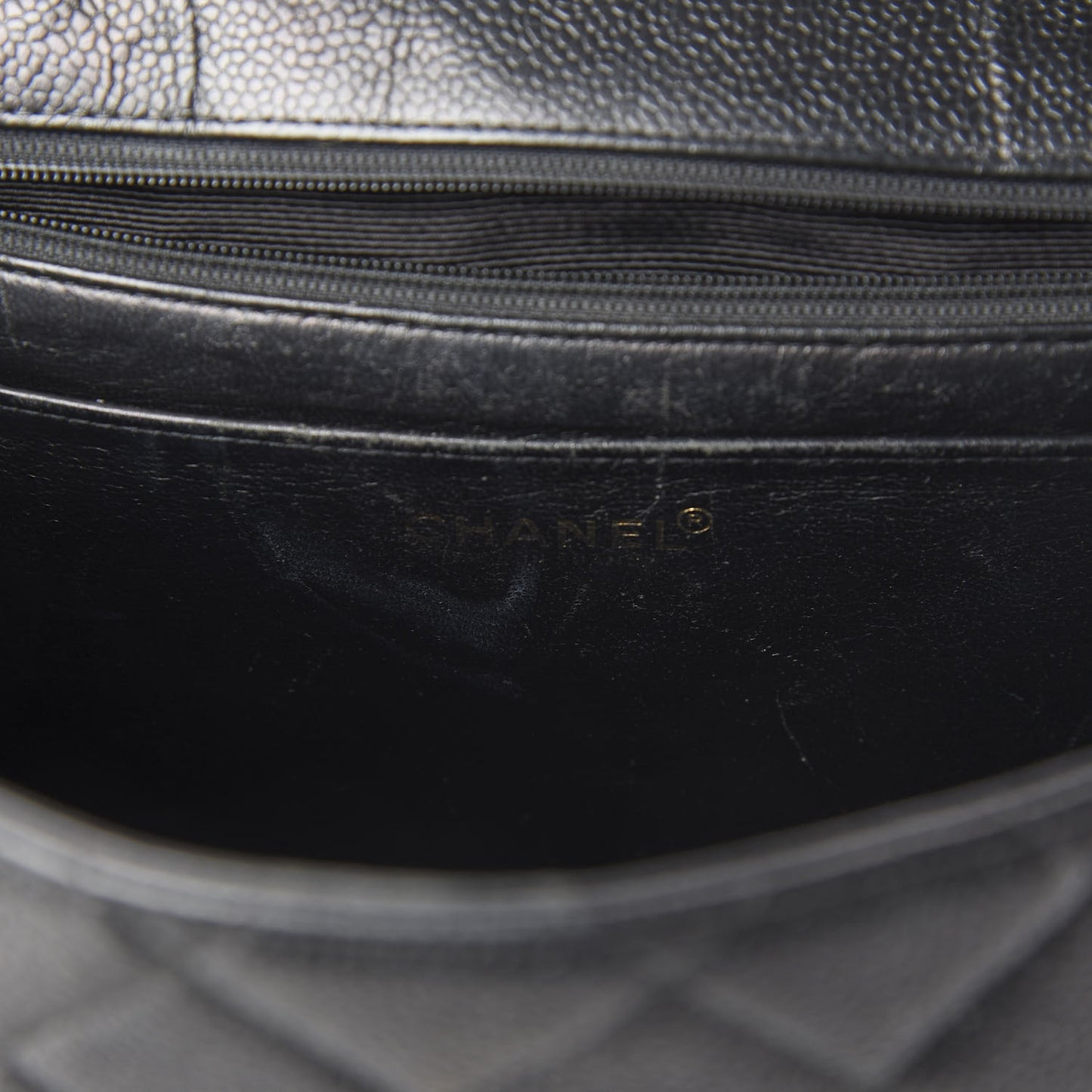 Caviar Quilted Jumbo Single Flap Black