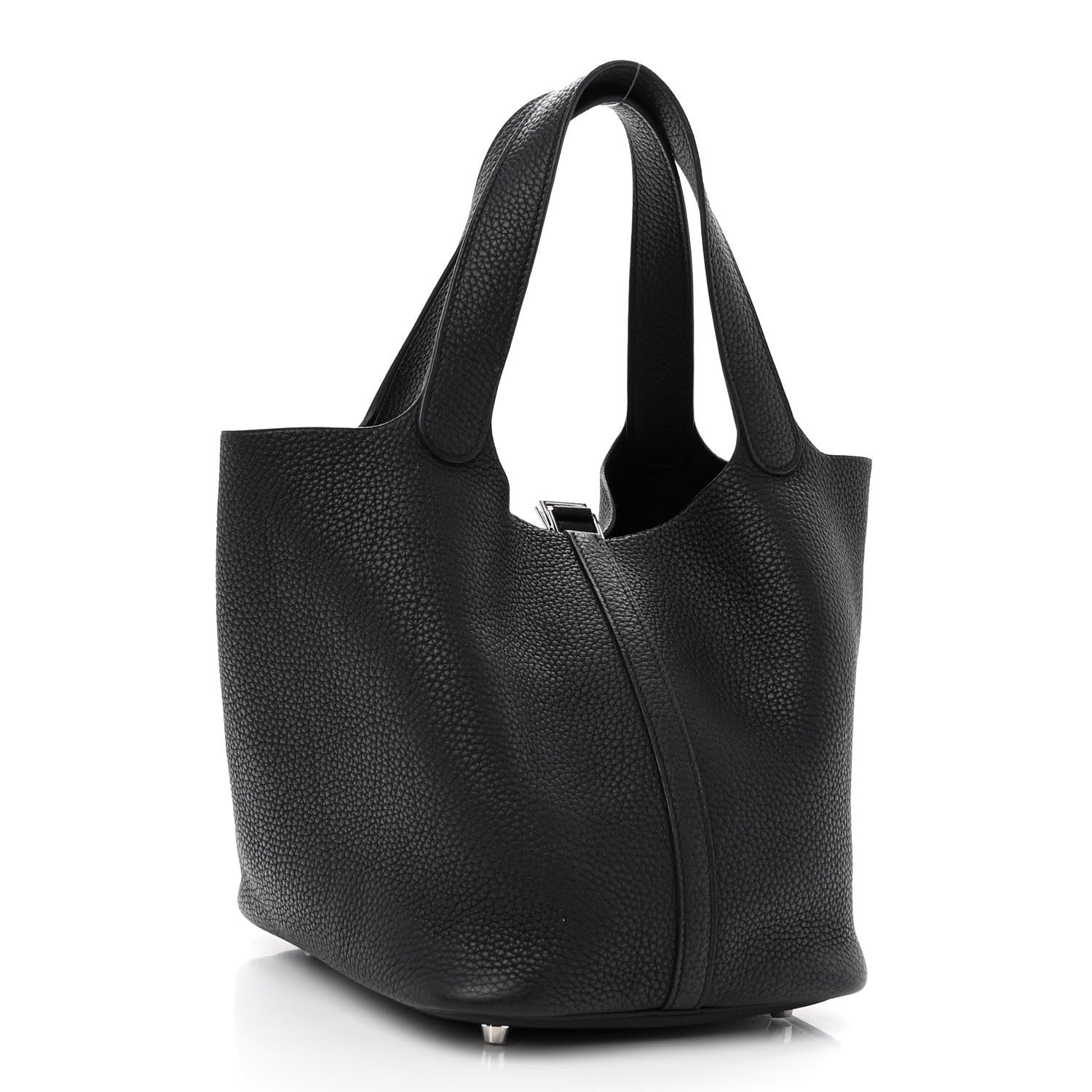 Hermes Taurillon Clemence Picotin Lock 22 MM Black 2 of 9