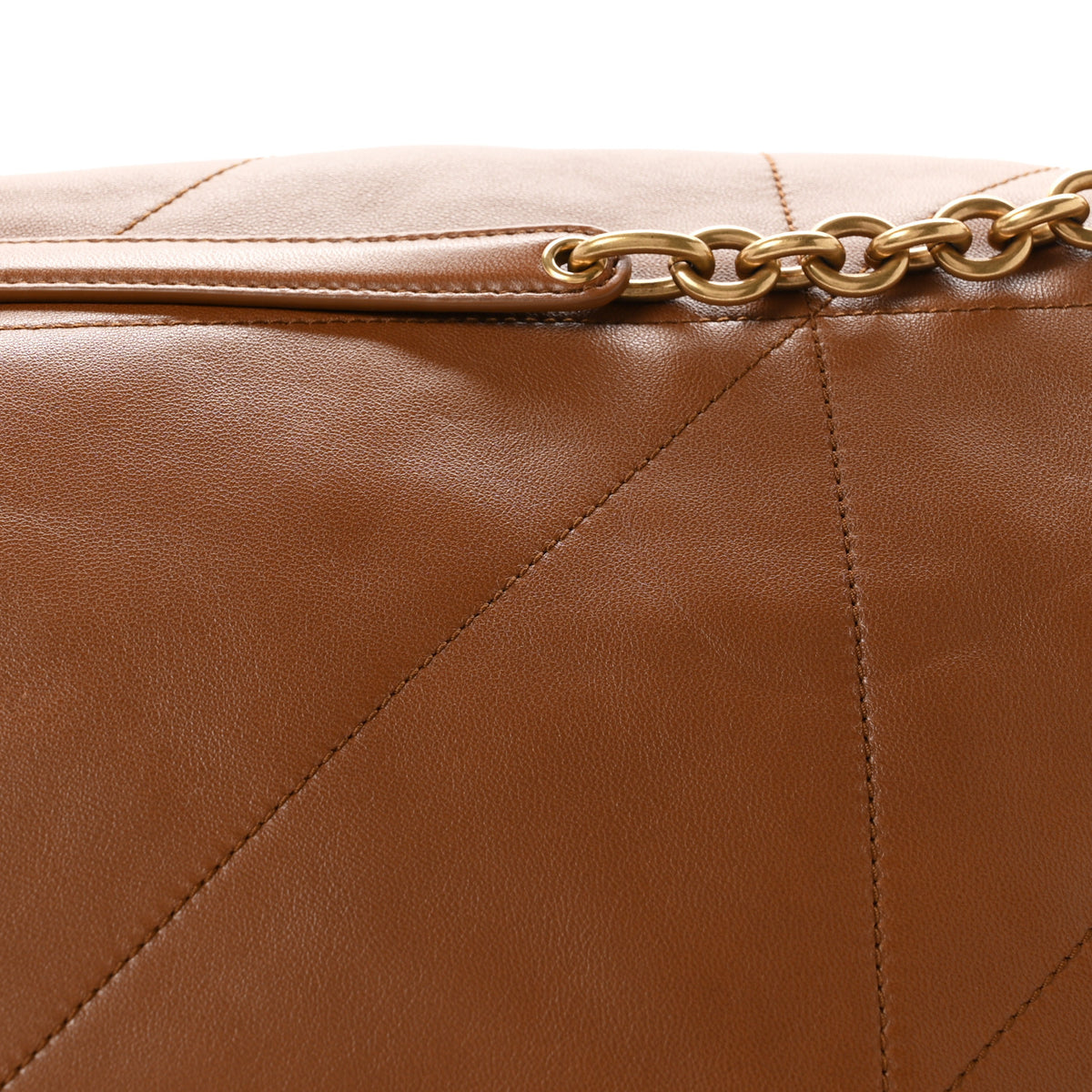 Lambskin Matelasse Monogram Large Jamie 4.3 Light Fox