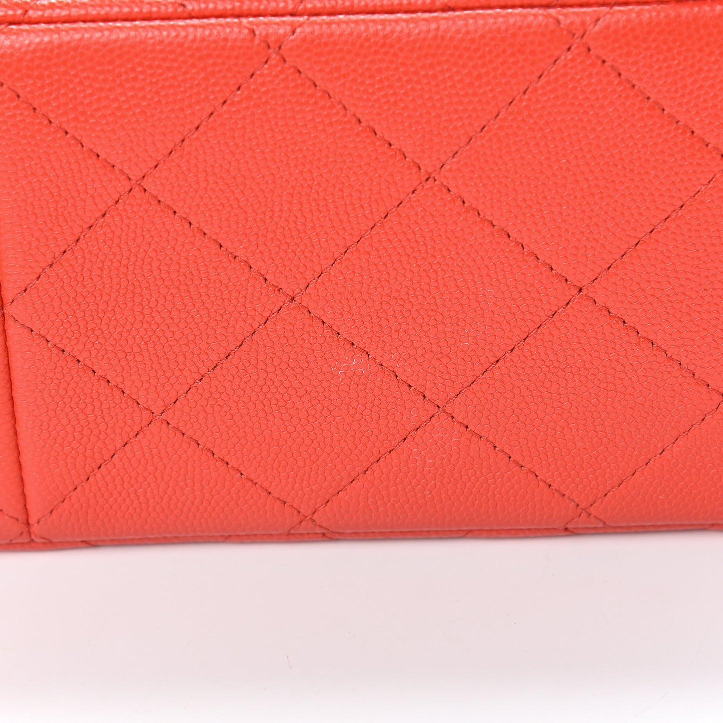 Caviar Quilted Jumbo Double Flap Red