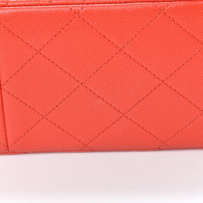 Chanel Caviar Quilted Jumbo Double Flap Red 10 of 10