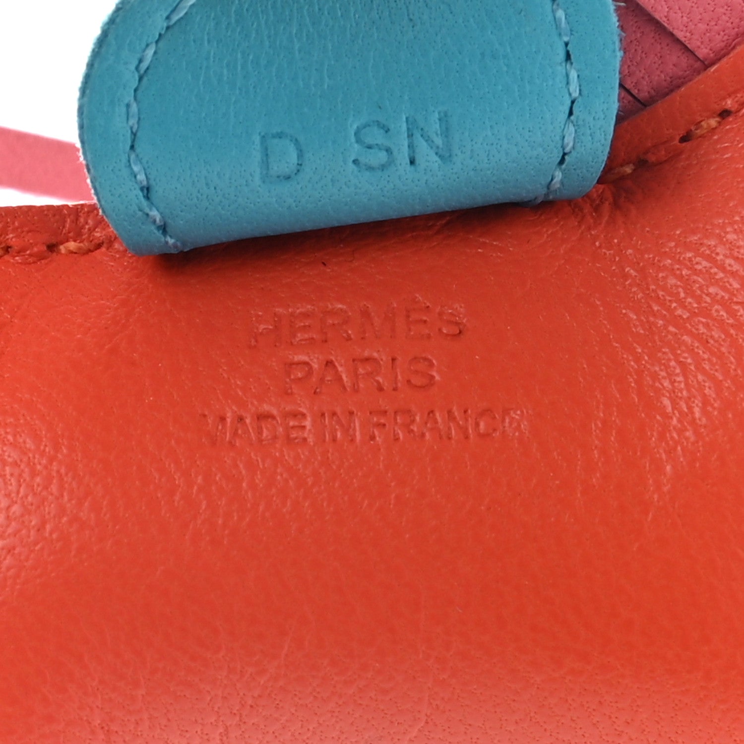 Hermes Milo Lambskin Grigri Rodeo Horse Bag Charm PM Orange Poppy Rose Azalee Bleu Azteque 3 of 5