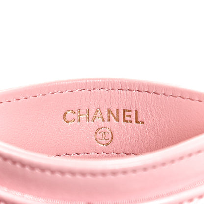 Chanel Lambskin Quilted Chanel 19 Card Holder Light Pink 6 of 12