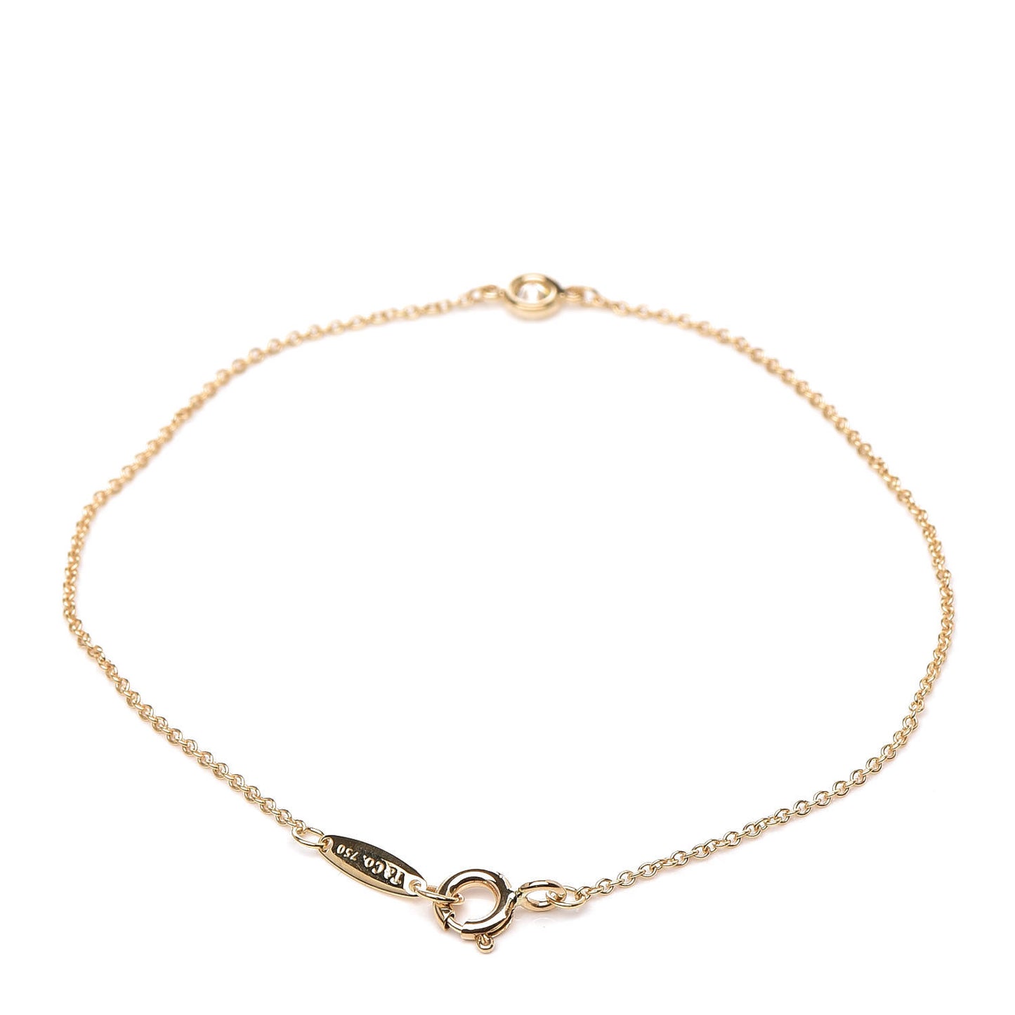 18K Yellow Gold Diamond .08ct Elsa Peretti Diamonds by the Yard Bracelet