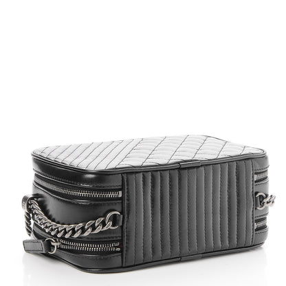 Chanel Glazed Calfskin Small Coco Boy Camera Case Black 4 of 8
