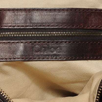 Chloe Calfskin Large Silverado Frame Bag Chocolate 3 of 9