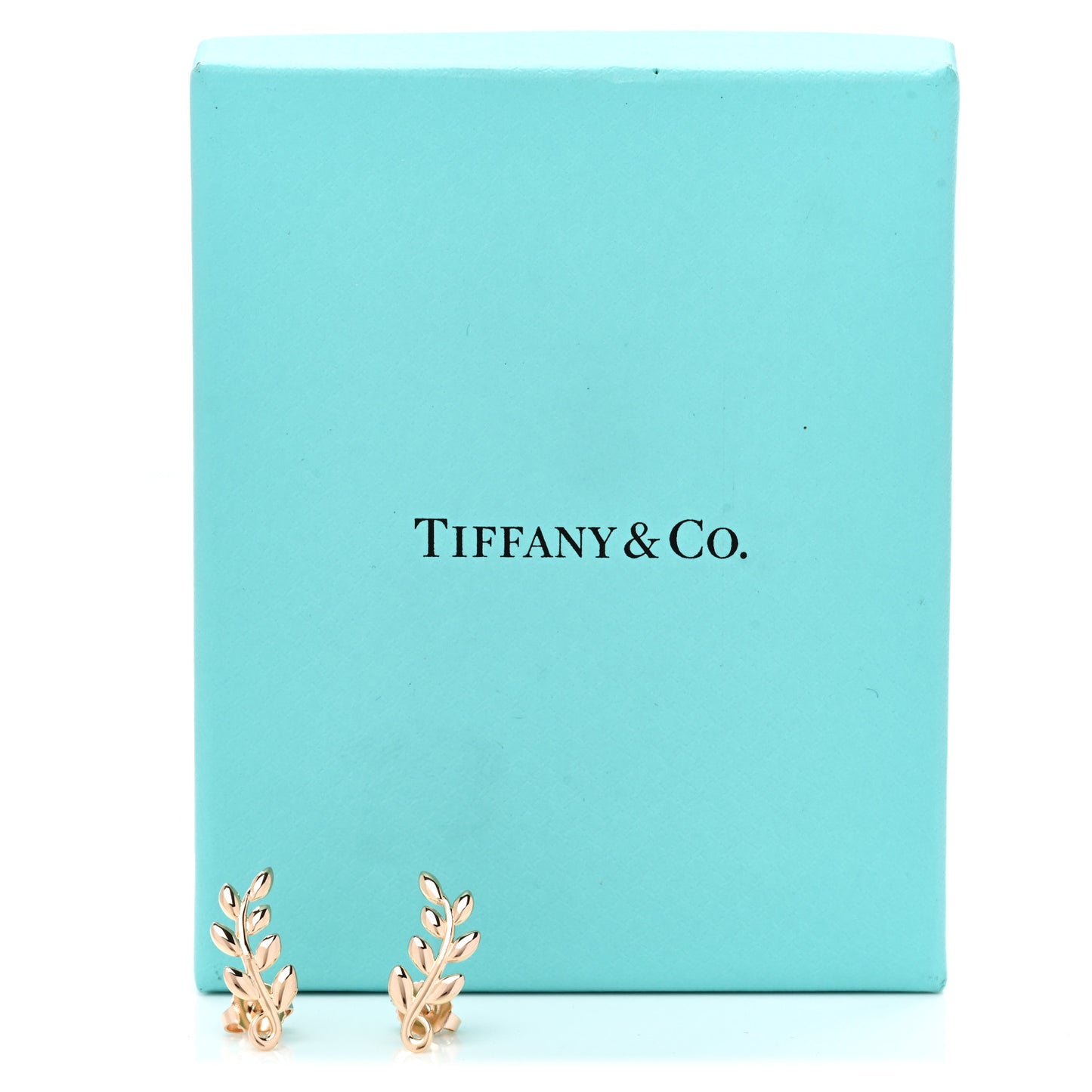 18K Rose Gold Paloma Picasso Olive Leaf Climber Earrings