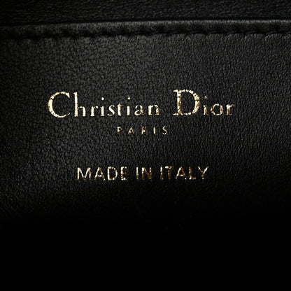 Christian Dior Calfskin Macrocannage Miss Caro Diorling Mini Bag with Chain Black 7 of 12