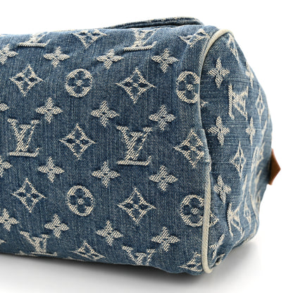 Louis Vuitton Monogram Denim Neo Speedy Blue 10 of 14