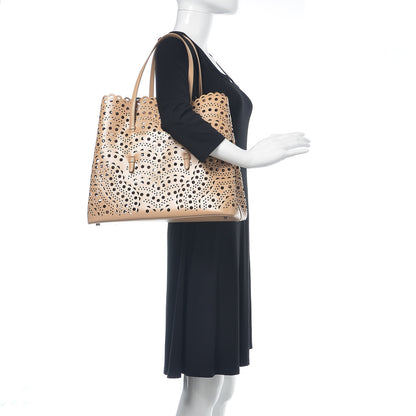 Alaia Calfskin Vienne Wave Mina 32 Bag Sable 2 of 13