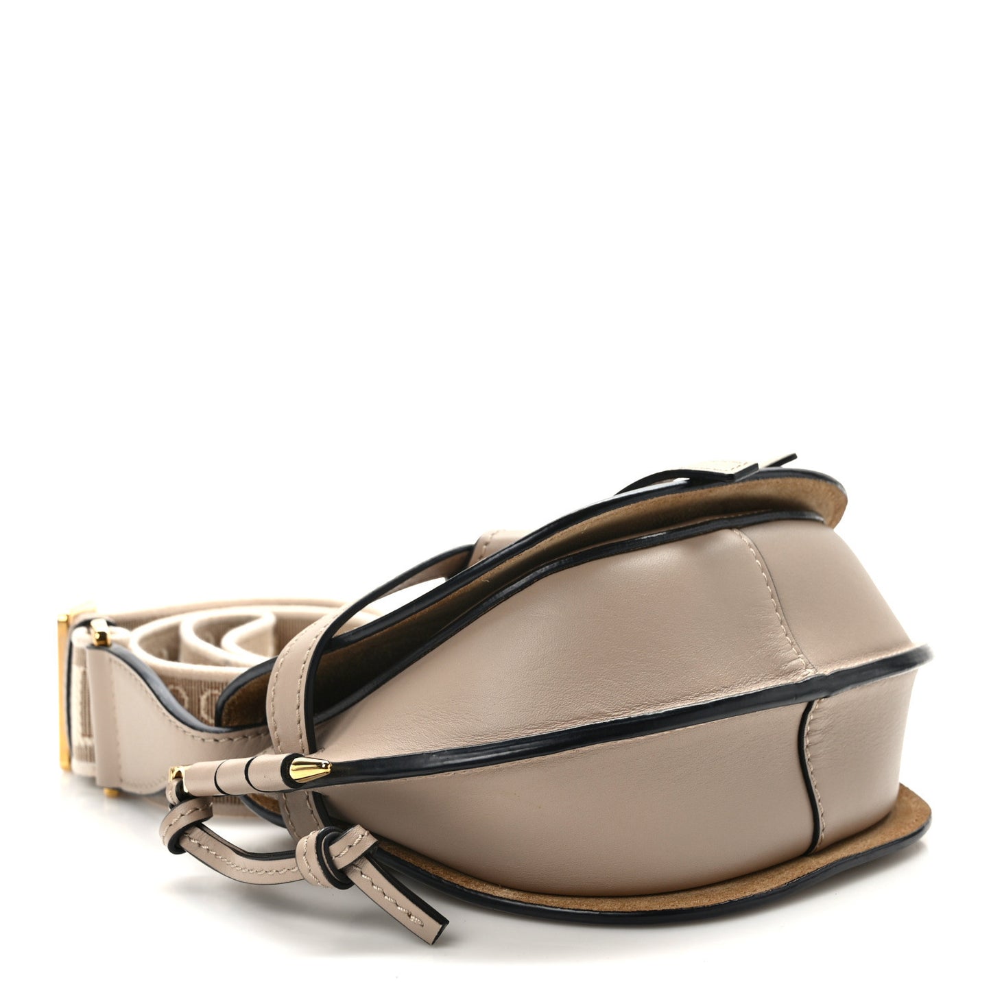 Calfskin Jacquard Mini Gate Dual Bag Sand