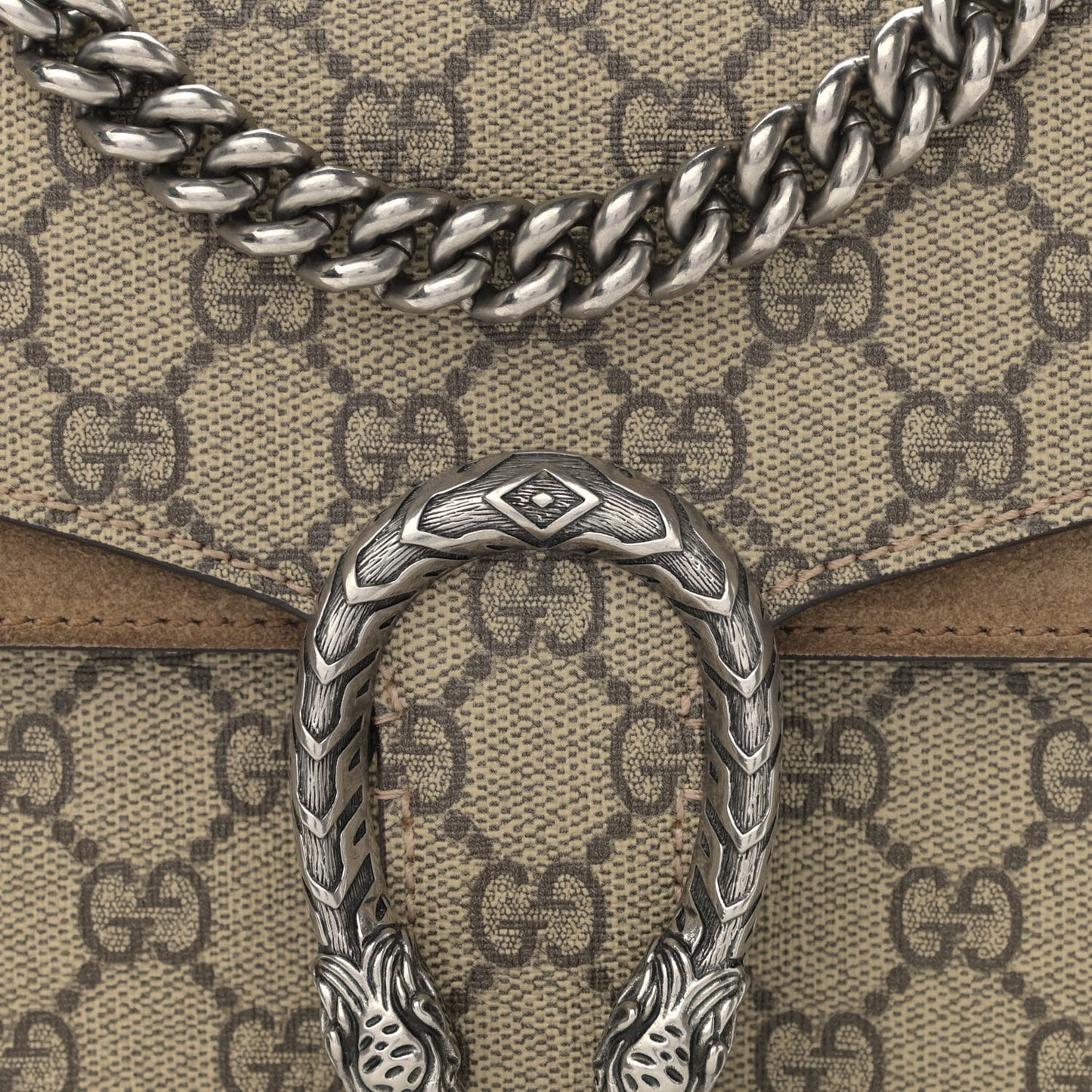 GG Supreme Monogram Mini Dionysus Shoulder Bag Taupe