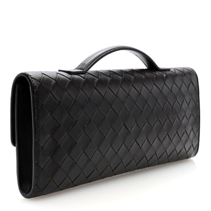 Bottega Veneta Nappa Intrecciato Long Andiamo Top Handle Clutch Fondant 3 of 7