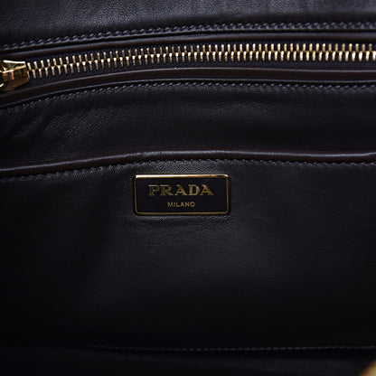 Prada Tessuto Tweed Vitello Bowling Bag Lacca Knicker 6 of 17