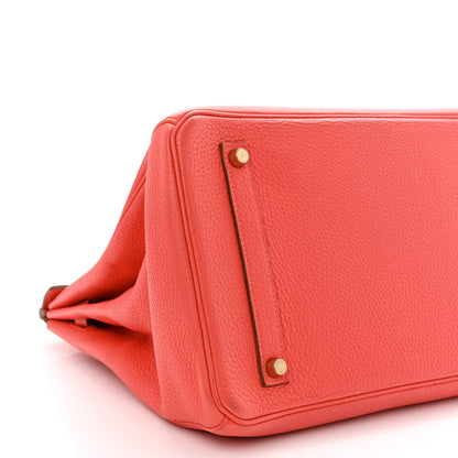 Hermes Taurillon Clemence Birkin 35 Rose Jaipur 10 of 11