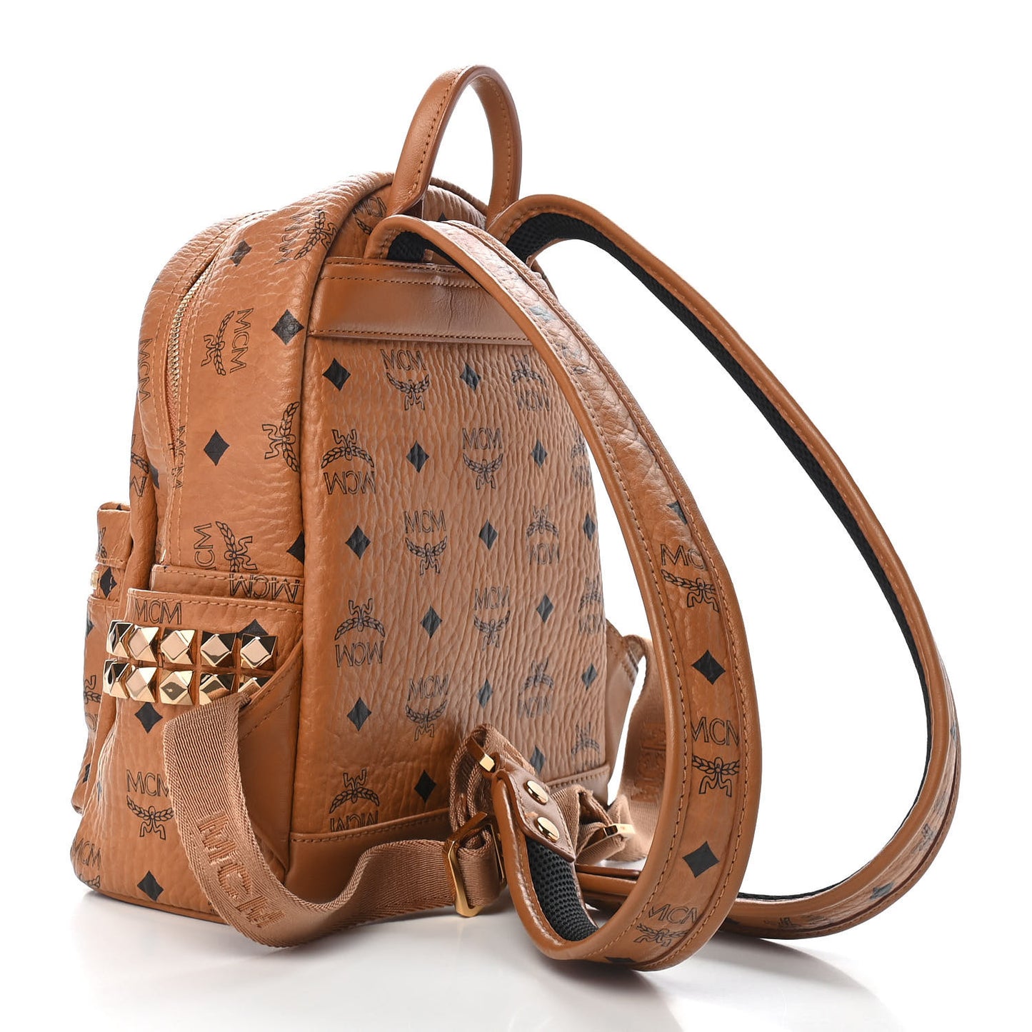 Visetos Side Stud Mini Stark Backpack Cognac
