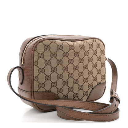 Gucci Monogram Mini Bree Messenger Bag Beige Tabacco 3 of 10