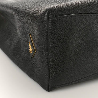 Prada Vitello Phenix Embossed Logo Hobo Black 7 of 9