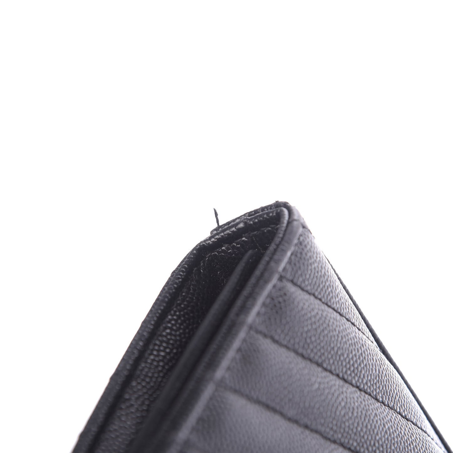 Grain De Poudre Matelasse Chevron Monogram Chain Wallet Black