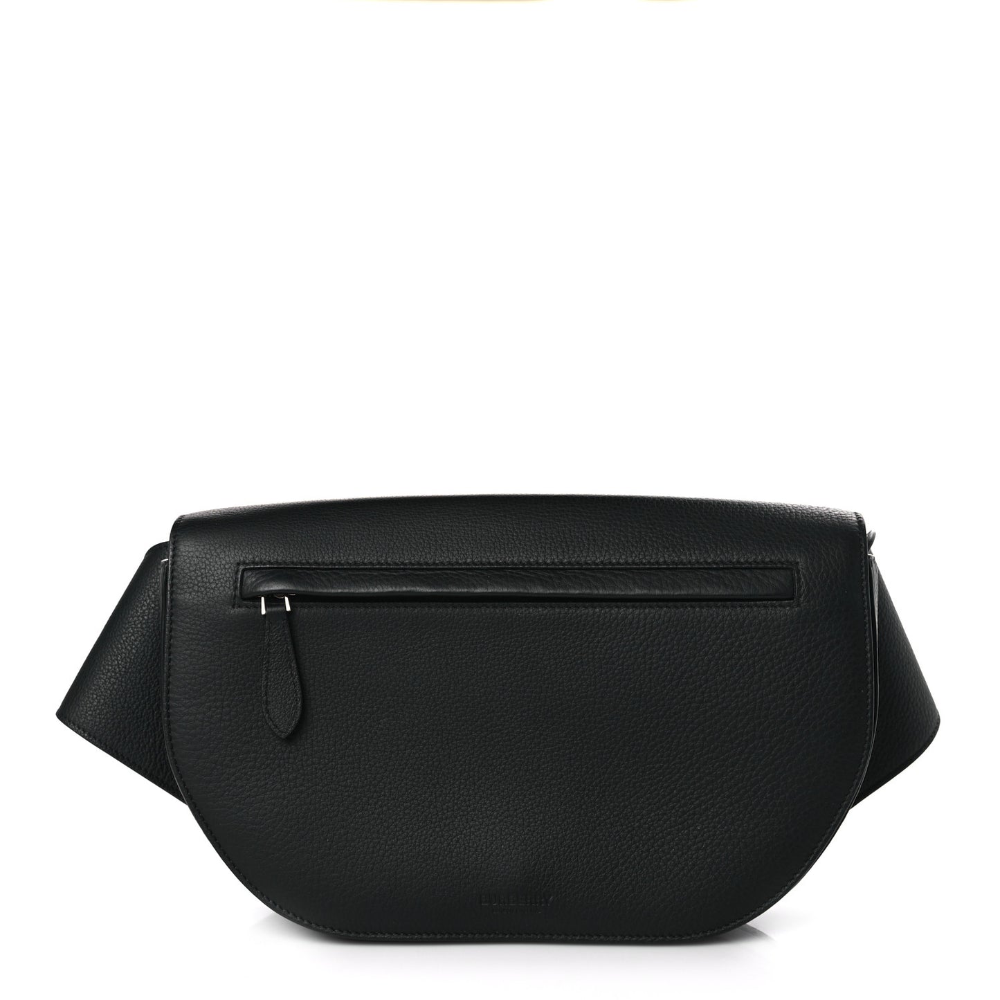 Grainy Calfskin Large Olympia Bum Bag Black