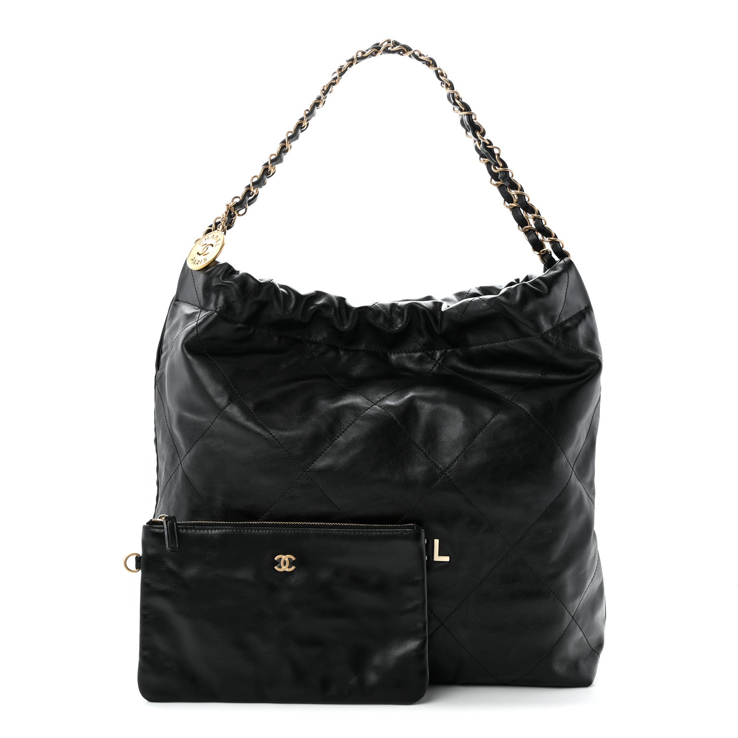 Chanel Calfskin Quilted Chanel 22 Black 3 of 11