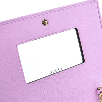 Gucci Calfskin Marquise Crystals Mini GG Chain Wallet Malva 7 of 7