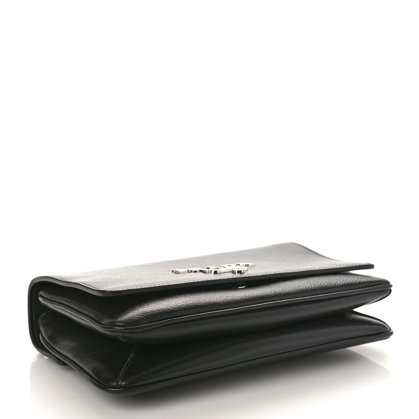 Saffiano Chain Shoulder Bag Black