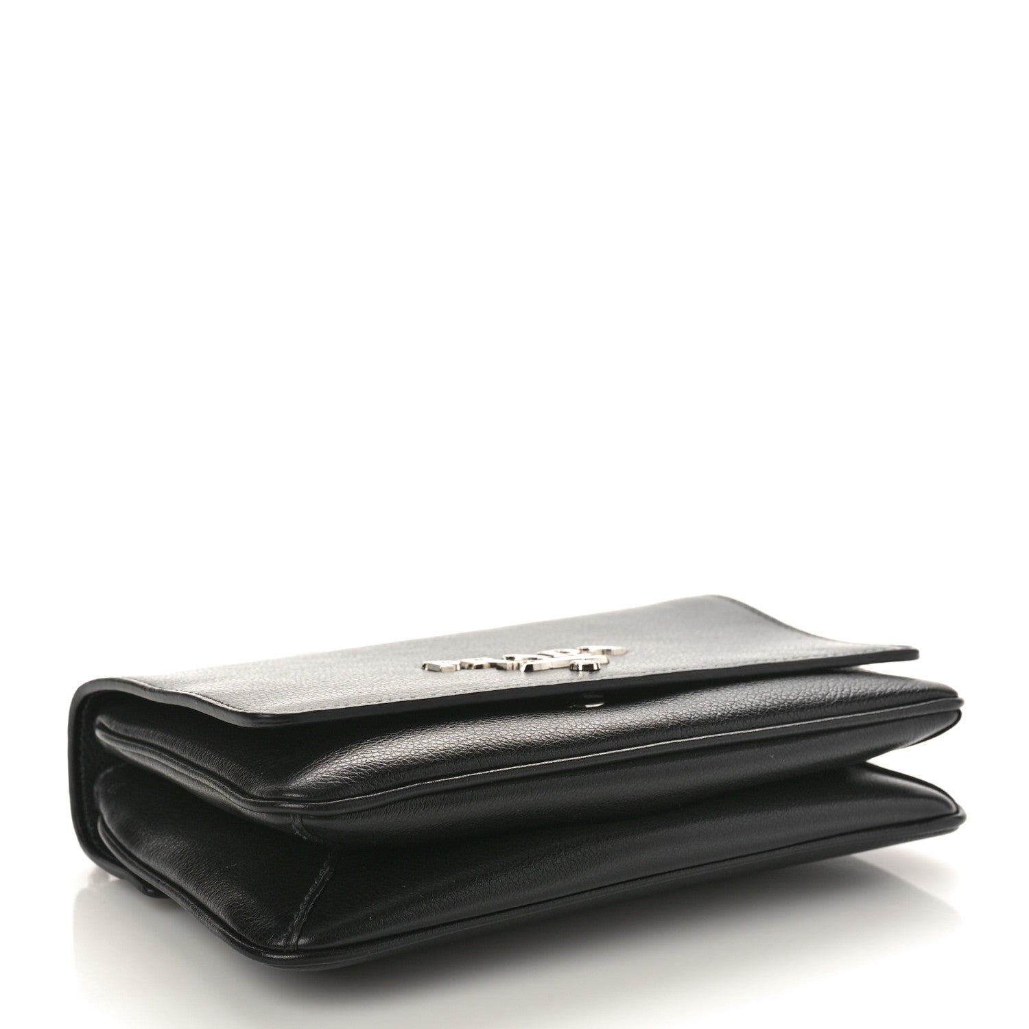 Prada Saffiano Chain Shoulder Bag Black 4 of 9