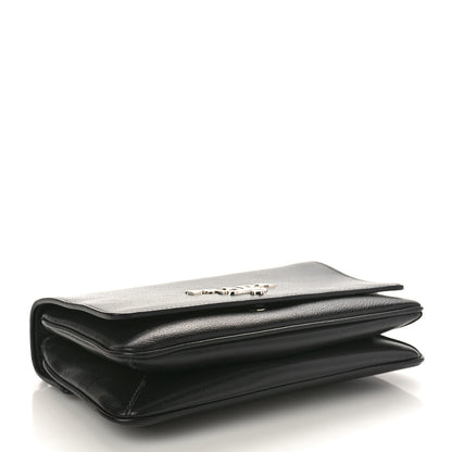 Prada Saffiano Chain Shoulder Bag Black 4 of 9