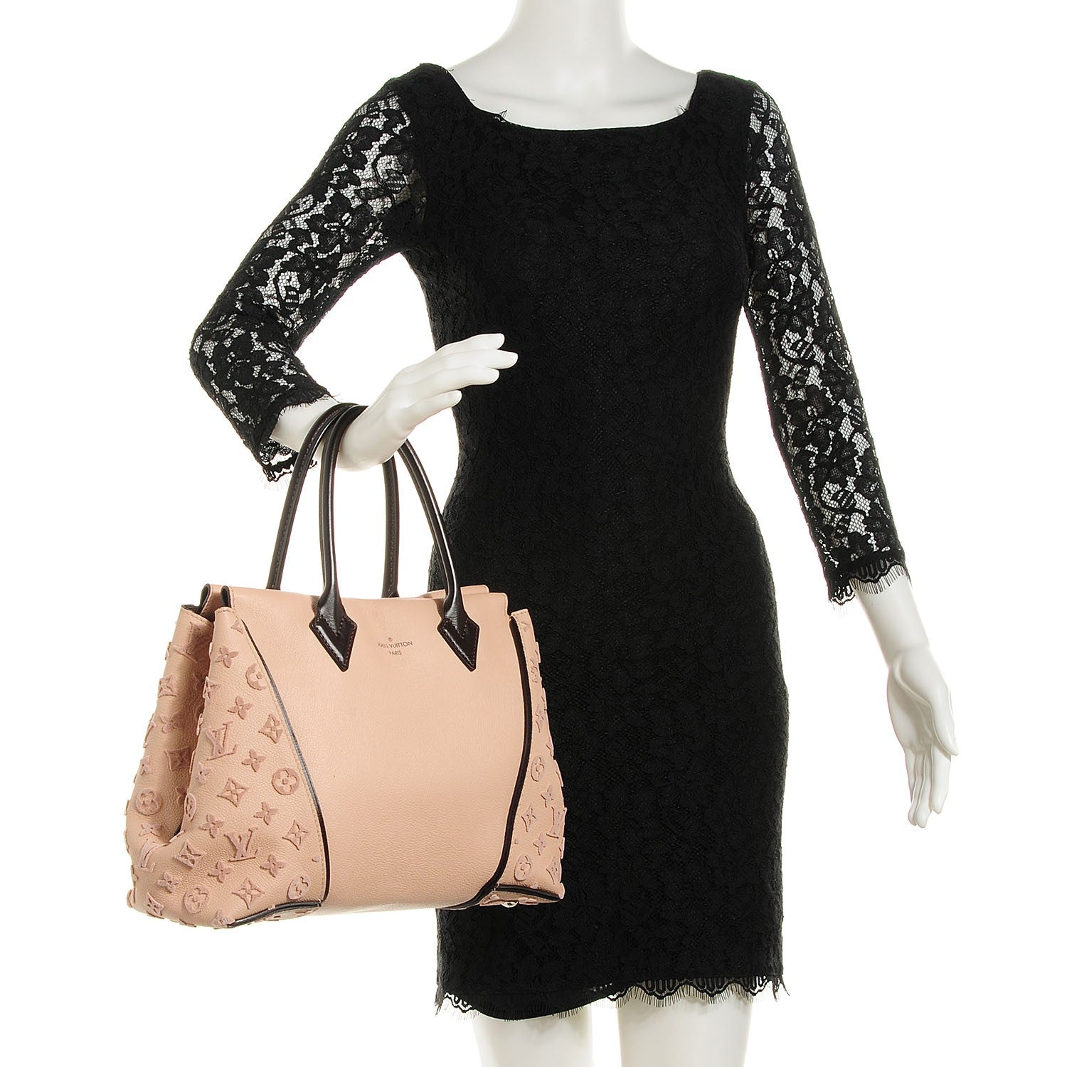 Louis Vuitton Veau Cachemire Calfskin Tote W PM Petale 2 of 7