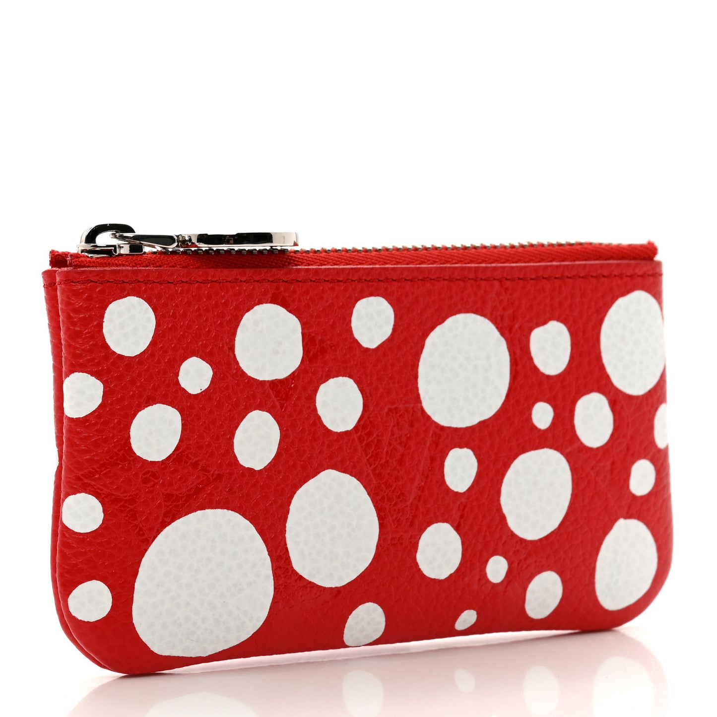 LV X YK Empreinte Infinity Dots Key Pouch Red White