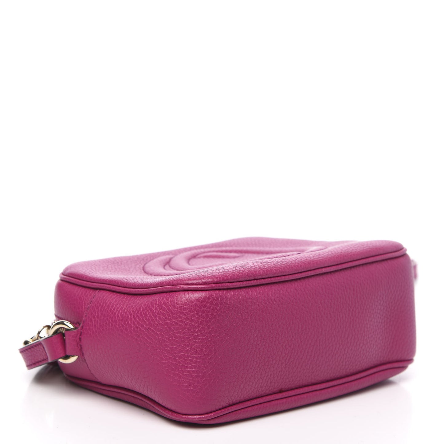 Pebbled Calfskin Small Soho Disco Bag Bright Bougainvillea
