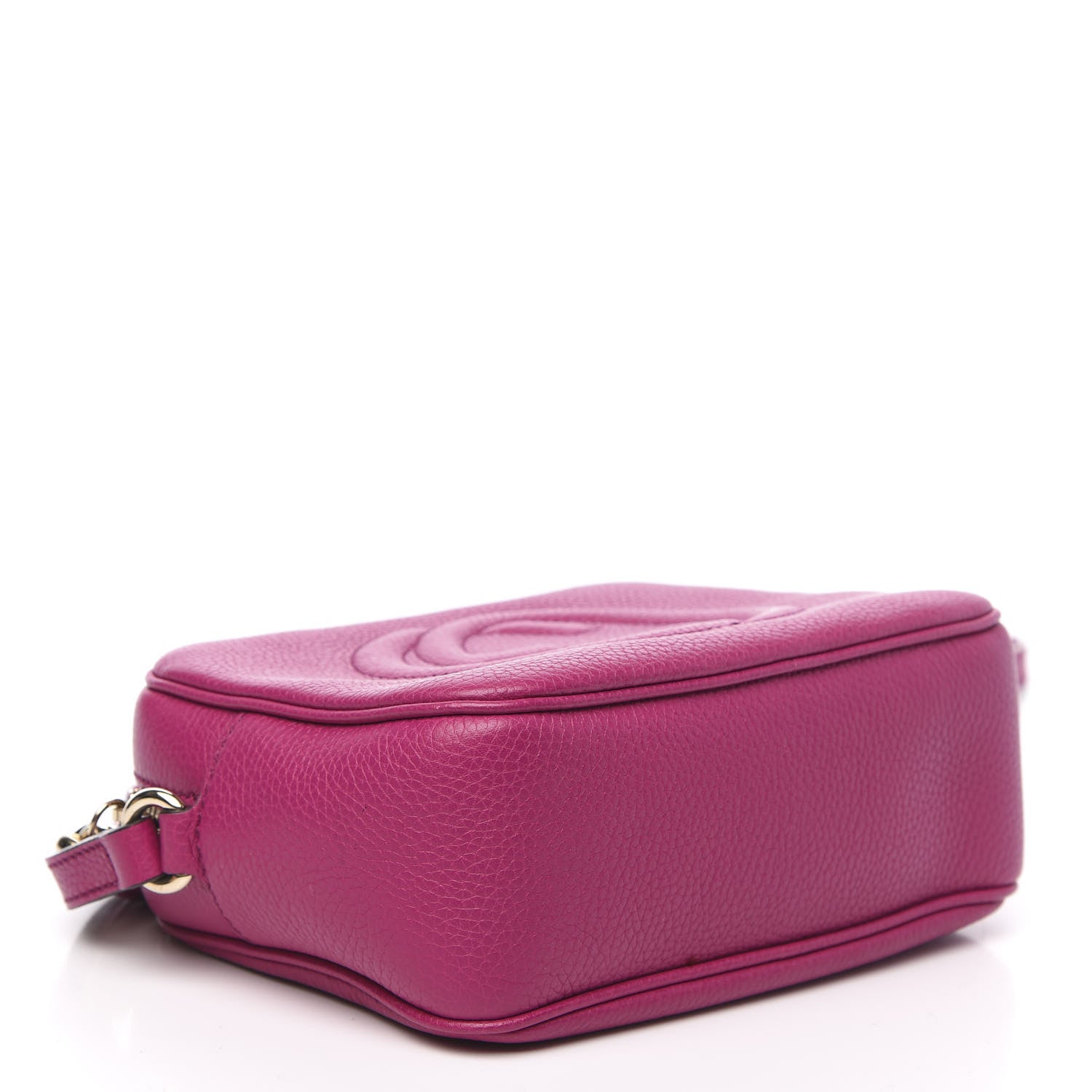 Gucci Pebbled Calfskin Small Soho Disco Bag Bright Bougainvillea 4 of 9