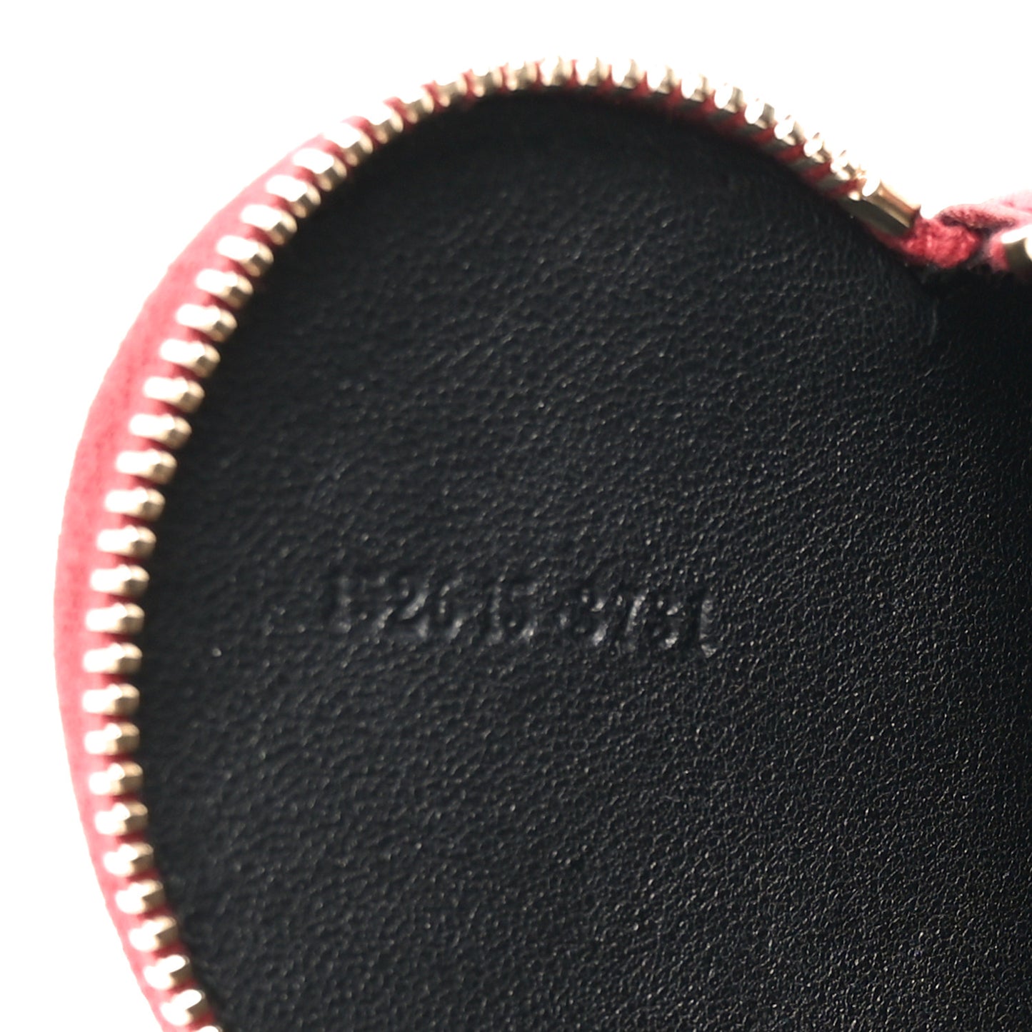 Monogram Heart Coin Purse Red