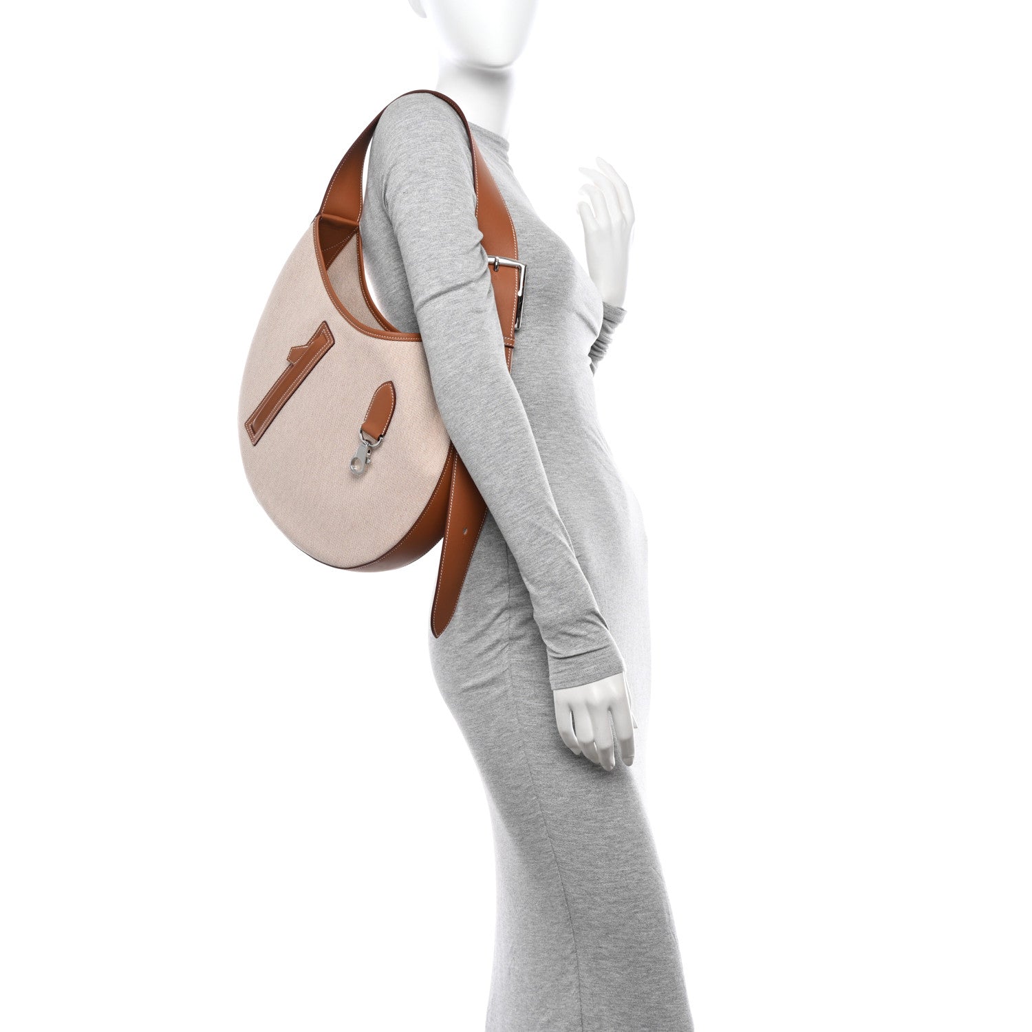 Hermes Canvas Swift Arcon Beige Gold 2 of 11